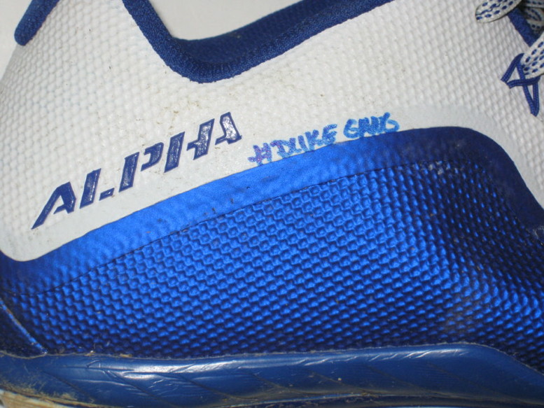 David Reeves Duke Blue Devils Game Worn & Signed White & Blue Nike ...