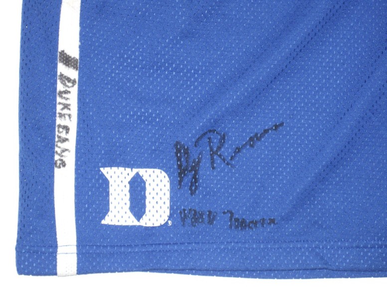 David Reeves Team Issued & Signed Official Duke Blue Devils #80 Nike ...