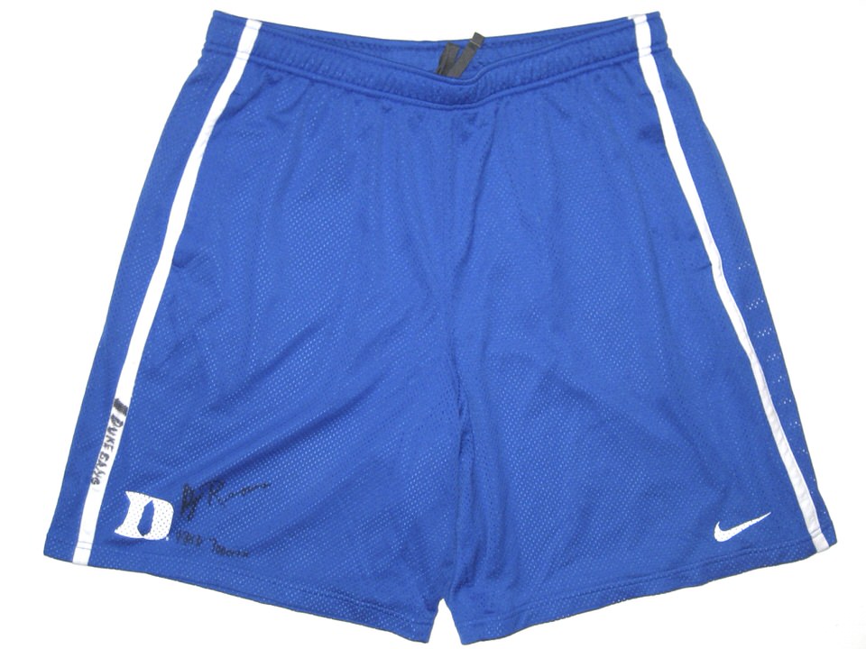 Pasteles Recomendado marioneta David Reeves Training Worn & Signed Official Duke Blue Devils Nike XXL  Shorts - Big Dawg Possessions