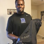 David Reeves with Training Worn & Signed Official Duke Blue Devils Football Nike 3XL Shorts