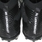 Deon Simon New York Jets Practice Worn & Signed White & Black Nike Lunarbeast Elite TD Cleats