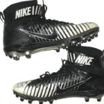 Deon Simon New York Jets Practice Worn & Signed White & Black Nike Lunarbeast Elite TD Cleats - Image 2