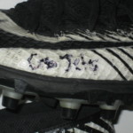 Deon Simon New York Jets Practice Worn & Signed White & Black Nike Lunarbeast Elite TD Cleats