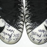 Deon Simon New York Jets Practice Worn & Signed White & Black Nike Lunarbeast Elite TD Cleats