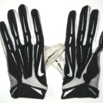 Jay Bromley New York Giants Game Worn & Signed Black & Gray Nike Superbad 2XL Gloves