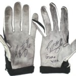 Jay Bromley New York Giants Game Worn & Signed Black & Gray Nike Superbad Gloves