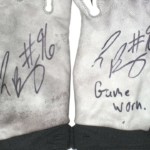 Jay Bromley New York Giants Game Worn & Signed Black & Gray Nike Superbad 2XL Gloves - Image 4