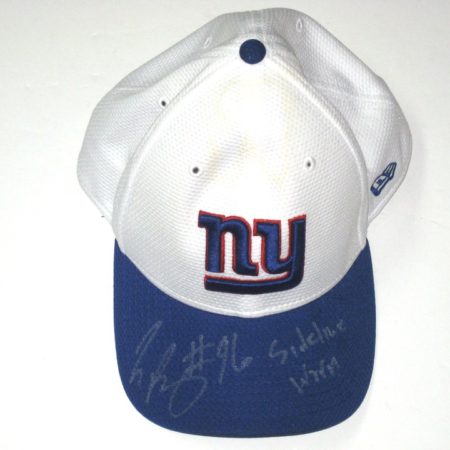 Jay Bromley Sideline Worn & Signed New York Giants New Era Hat