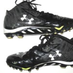 AJ Francis Tampa Bay Buccaneers Game Worn & Signed Black & Silver Under Armour Nitro Cleats - Image 2