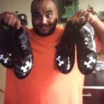 AJ Francis 2016 Tampa Bay Buccaneers Game Worn & Signed Black & Silver Under Armour Nitro Cleats