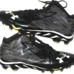 AJ Francis 2016 Tampa Bay Buccaneers Game Worn & Signed Black & Silver Under Armour Nitro Cleats