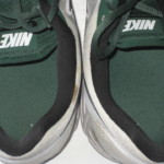 Darien Harris Michigan State Spartans Signed White, Gray & Green Nike Travel Shoes - Image 9