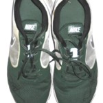 Darien Harris Michigan State Spartans Signed White, Gray & Green Nike Travel Shoes - Image 3