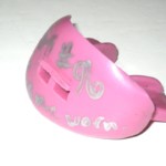 Jay Bromley 2015 New York Giants Game Worn & Signed Pink Vettex Mouthguard