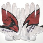 Cole Wick Game Worn & Signed RARE Incarnate Word Cardinals Team Logo Adidas Adizero Gloves