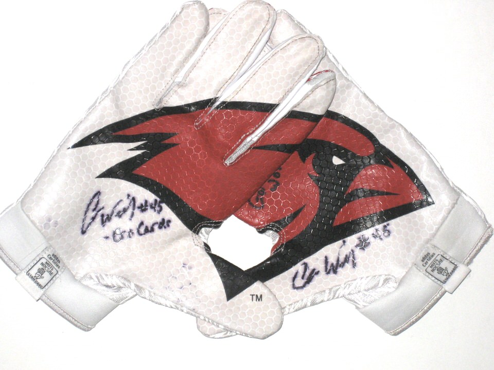 Signed Football Gloves, Collectible Football Gloves