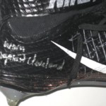 Deon Simon 2016 New York Jets Game Worn & Signed Silver & Black Nike Lunarbeast Elite TD Cleats - Worn In 31-28 Win Vs Cleveland Browns, 2 Tackles!