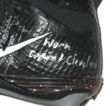 Deon Simon New York Jets Game Worn & Signed Silver & Black Nike Lunarbeast Elite TD Cleats - Worn In 31-28 Win Vs Cleveland Browns! - Image 7