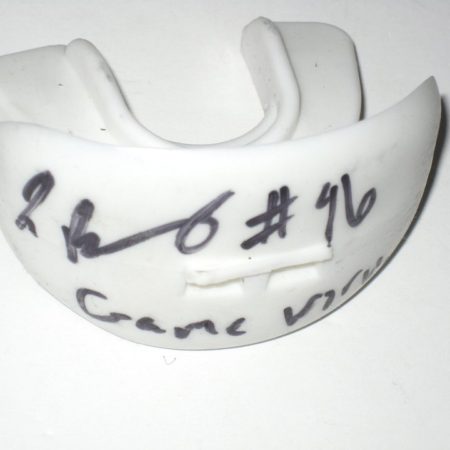 Jay Bromley New York Giants Game Worn & Signed White Mouthguard