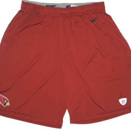 Ryan Spadola 2015 Practice Worn Official Arizona Cardinals Nike Dri-FIT XL Shorts