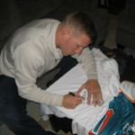 Ryan Spadola Travel Worn & Signed Official White Lehigh Mountain Hawks Russell Polo Shirt