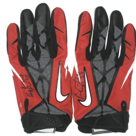 Devon Cajuste Stanford Cardinal Game Used & Signed Nike Vapor Jet 3XL Gloves