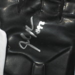 Josh Mauro Arizona Cardinal Game Worn White & Black Nike Hyperbeast XXL Gloves