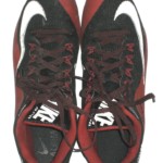 Josh Mauro 2015 Arizona Cardinals Game Worn & Signed Red & Black Nike Alpha Cleats - Image 3
