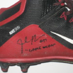 Josh Mauro 2015 Arizona Cardinals Game Worn & Signed Red & Black Nike Alpha Cleats - Image 5