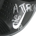 AJ Francis Official Tampa Bay Buccaneers Autographed "ATTACK" Locker Room Nike Shower Sandals - Image 4