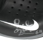 AJ Francis Official Washington Redskins Autographed “HTTR” Black Locker Room Nike Shower Sandals -Size 14