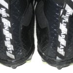 Deon Simon New York Jets Game Worn & Signed Black & White Nike Lunarbeast Elite TD Cleats - Image 9