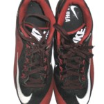 Josh Mauro 2015 Arizona Cardinals Game Worn & Signed Red & Black Nike Alpha Cleats - Image 3