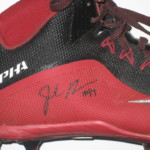 Josh Mauro 2015 Arizona Cardinals Game Worn & Signed Red & Black Nike Alpha Cleats - Image 6