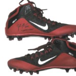 Josh Mauro Arizona Cardinals Game Used & Signed Red & Black Nike Alpha Cleats