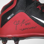 Josh Mauro Arizona Cardinals Game Used & Signed Red & Black Nike Alpha Cleats