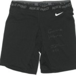 Orleans Darkwa New York Giants Game Worn & Signed Black Nike Pro Combat XL Shorts