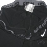 Orleans Darkwa New York Giants Game Worn & Signed Black Nike Pro XL Shorts - Image 3
