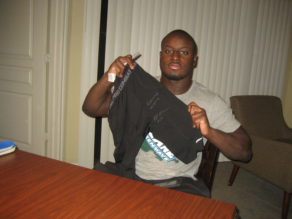 Signed Black Nike Pro Combat XL Shorts 