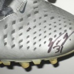 Trevin Wade New York Giants Game Worn & Signed Silver & White Nike Huarache Cleats