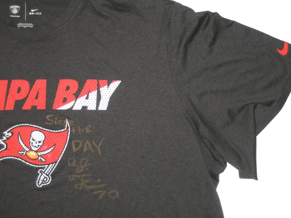 AJ Francis Player Issued & Signed Tampa Bay Buccaneers #70 Nike Dri-FIT 3XL  Shirt - Big Dawg Possessions