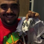 AJ Francis 2014 Miami Dolphins Player Issued & Signed #96 Mesh Laundry Bag