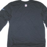 Alex Tanney Training Worn Navy Blue Tennessee Titans #11 Long Sleeve Nike Dri-FIT XL Shirt