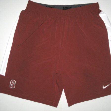 Devon Cajuste Training Worn & Signed Official Stanford Cardinal Nike Speed Vent Performance Dri-FIT XXL Shorts