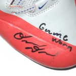 Orleans Darkwa 2016 New York Giants Game Worn & Signed Red, Gray & Blue Nike Alpha Pro Cleats - Image 6