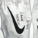 Trevin Wade New York Giants Game Worn & Signed Nike Gloves - Worn In 17-6 Win Vs Detroit Lions on December 18th, 2016