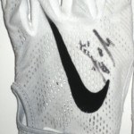 Trevin Wade New York Giants Game Worn & Signed Nike Vapor Gloves - Worn in Win Vs Chicago Bears!