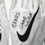 Trevin Wade New York Giants Game Worn & Signed Nike Vapor Gloves - Worn in Win Vs Chicago Bears!