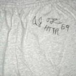 AJ Francis 2016 Washington Redskins Signed & Worn Gray Cold Tub Champion 3XL Shorts - Image 2