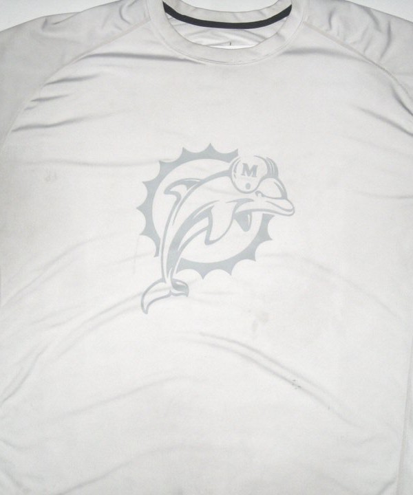 white miami dolphins shirt
